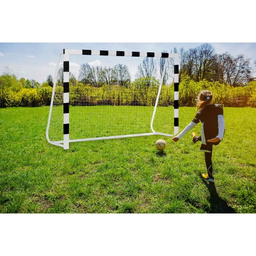 Bramka do piłki nożnej 300 x 200 x 90 cm NS-465 czarno-biała