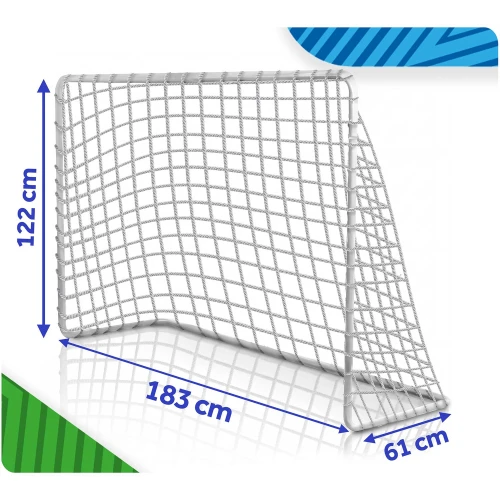 Bramka piłkarska do piłki nożnej przenośna treningowa 183 x 122 x 61 cm NS-485