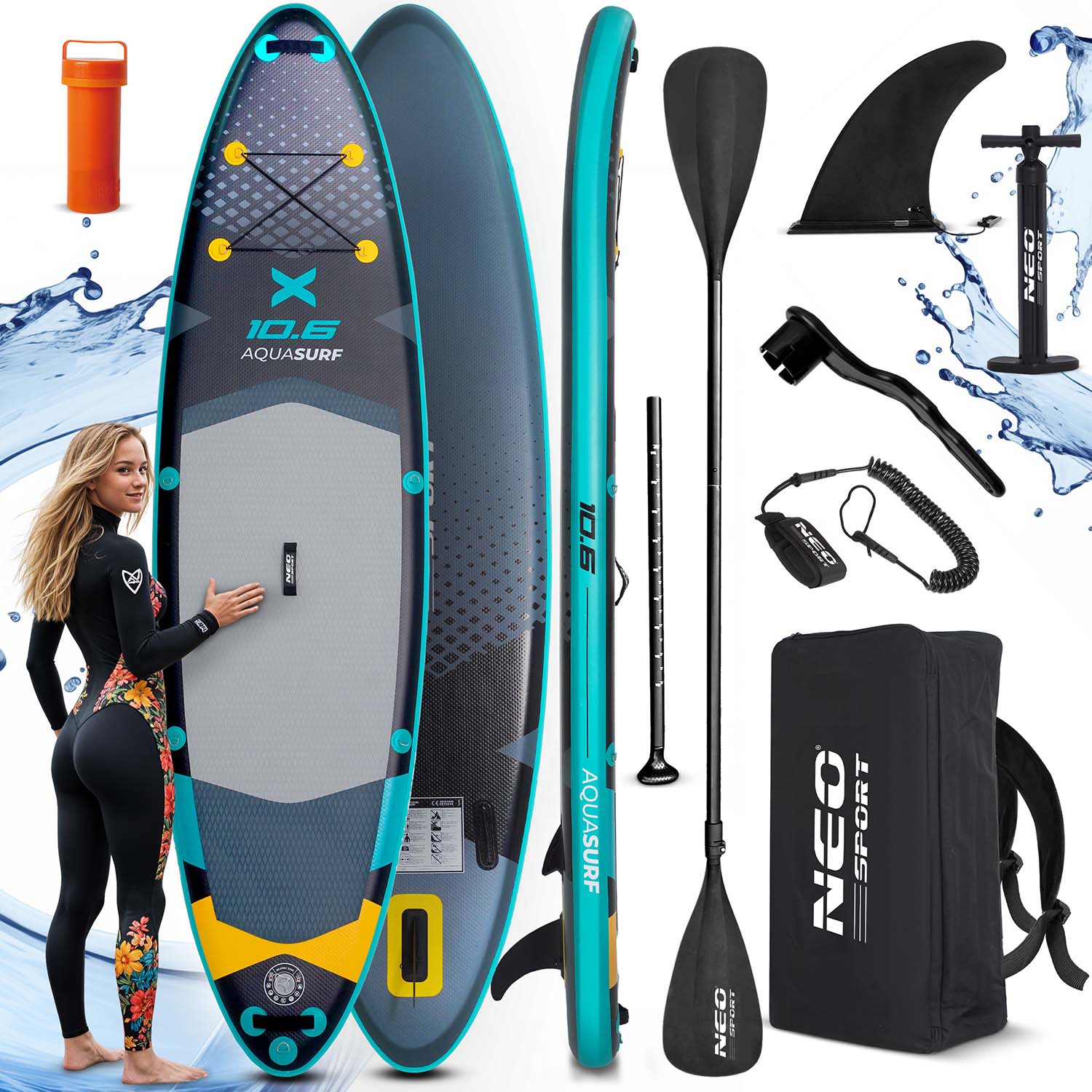 Deska SUP Aquasurf 320 x 84 x 15 cm Neo-Sport 170207