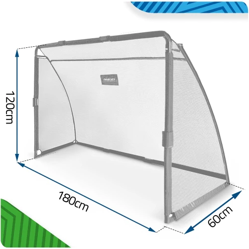 Duża bramka piłkarska do piłki nożnej 180 x 120 x 60 cm NS-487