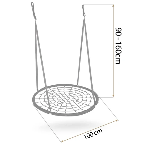 Huśtawka bocianie gniazdo Neo-Sport NS-104 100 cm