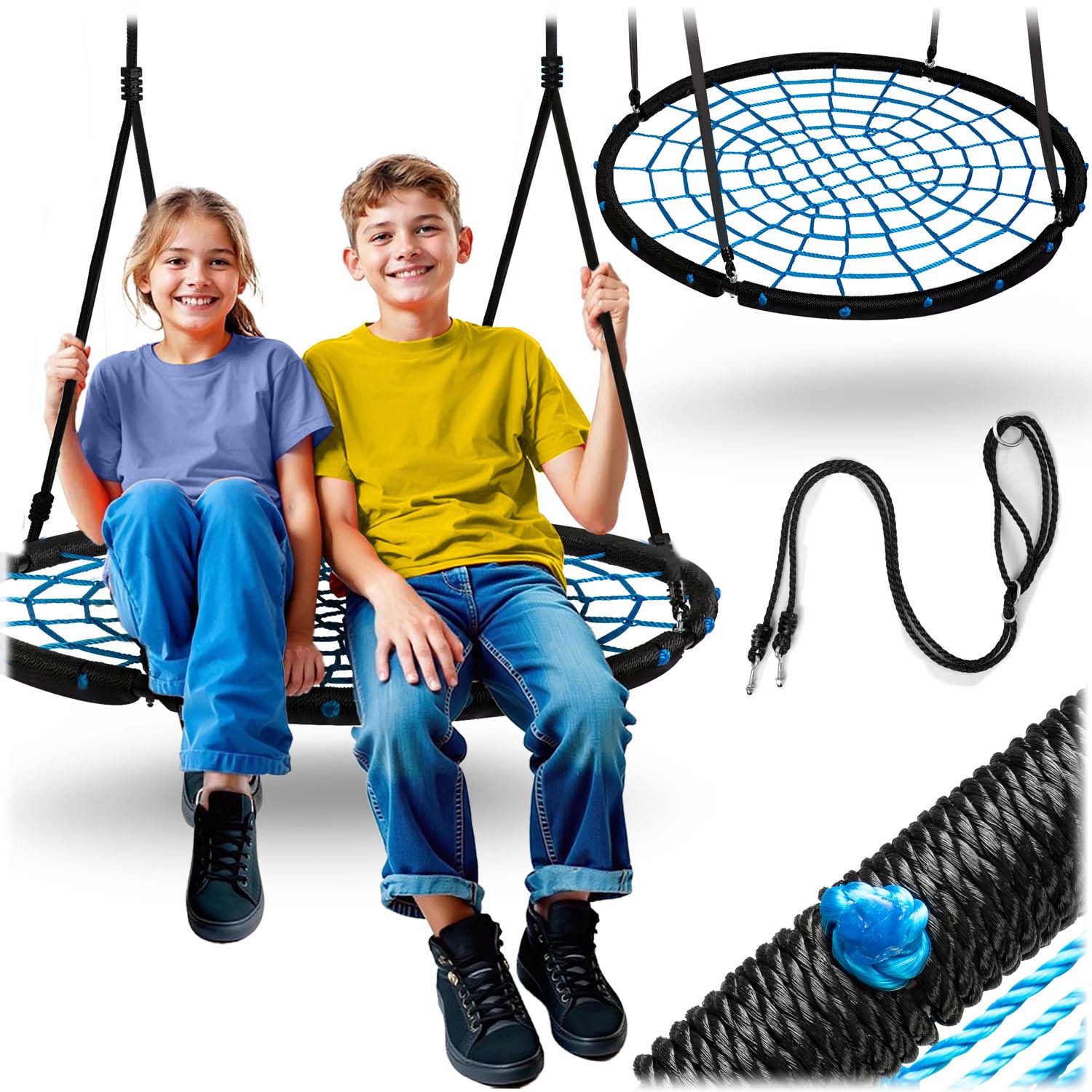 Huśtawka bocianie gniazdo Neo-Sport NS-104 100 cm