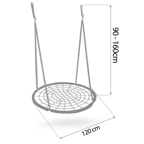  Huśtawka bocianie gniazdo Neo-Sport NS-104 120 cm