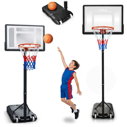 Kosz do koszykówki 150-210cm regulowany duży stabilny wolnostojący Neo-Sport NS-280