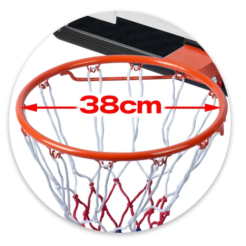 Kosz do koszykówki 150-260cm regulowany wolnostojący stabilny mobilny Neo-Sport NS-281