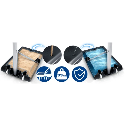 Kosz do koszykówki 150-260cm regulowany wolnostojący stabilny mobilny Neo-Sport NS-281