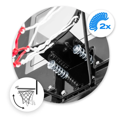 Kosz do koszykówki regulowany 170-305cm stabilny duży Neo-Sport NS-283