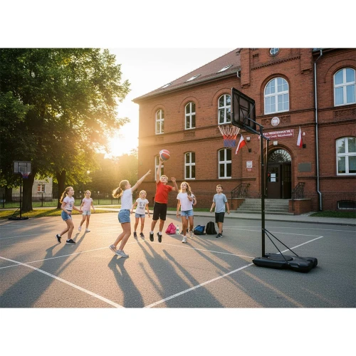 Kosz do koszykówki regulowany 170-305cm stabilny duży Neo-Sport NS-283