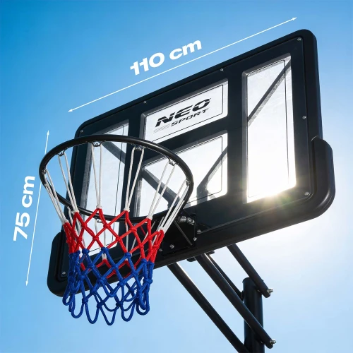 Kosz do koszykówki regulowany 170-305cm stabilny duży Neo-Sport NS-283