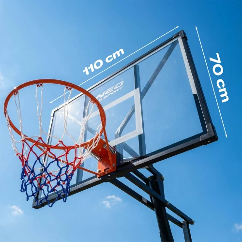 Kosz do koszykówki regulowany 160-305cm stabilny duży Neo-Sport NS-284