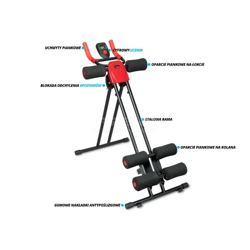 Ławeczka do ćwiczeń mięśni brzucha  AB VERTICAL Neo-Sport NS-13