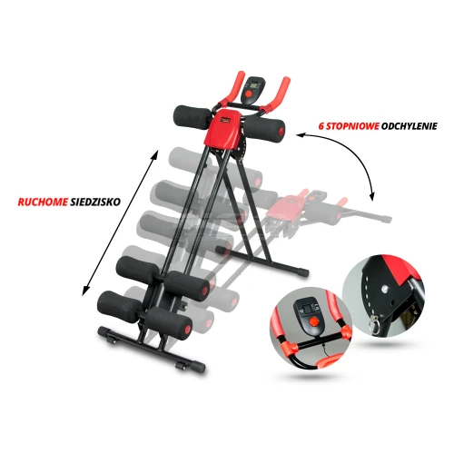 Ławeczka do ćwiczeń mięśni brzucha  AB VERTICAL Neo-Sport NS-13
