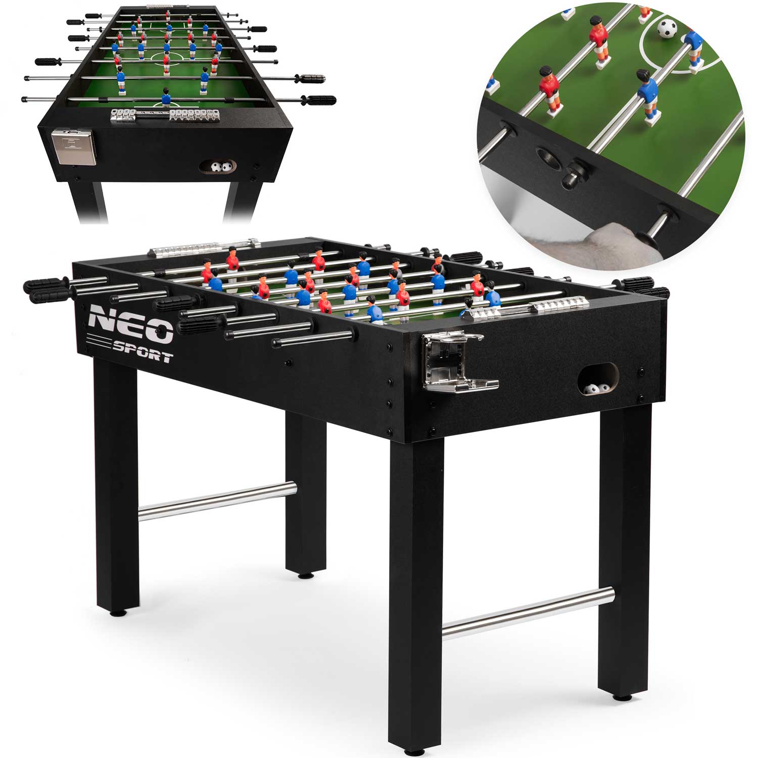 Piłkarzyki Neosport NS-402 czarny