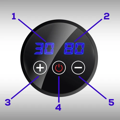 Pistolet do masażu ciała masażer 9 nakładek NS-503 Neo-sport czarny