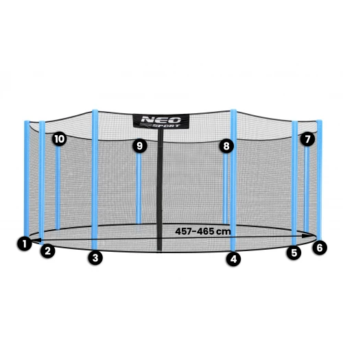 Siatka zewnętrzna Neosport 465cm 15ft 10sł