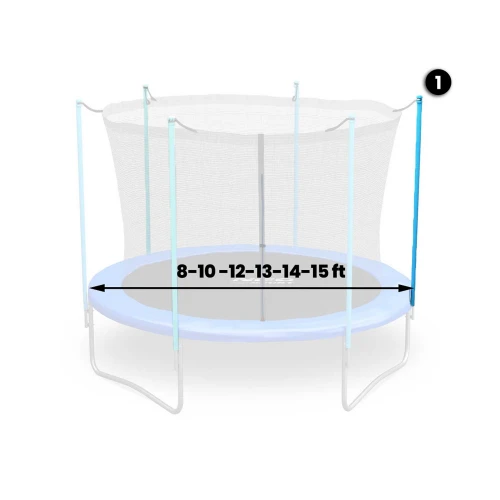 Słupek do trampoliny wewn. 8-15ft niebieski Neosport