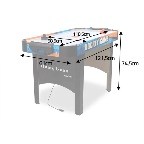 Stół do gry cymbergaj Air Hockey największy NS-425