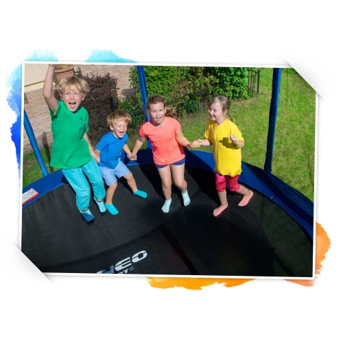 Trampolina ogrodowa 10ft/312cm z siatką wewnętrzną i drabinką Neo-Sport