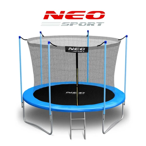 Trampolina ogrodowa 10ft/312cm z siatką wewnętrzną i drabinką Neo-Sport