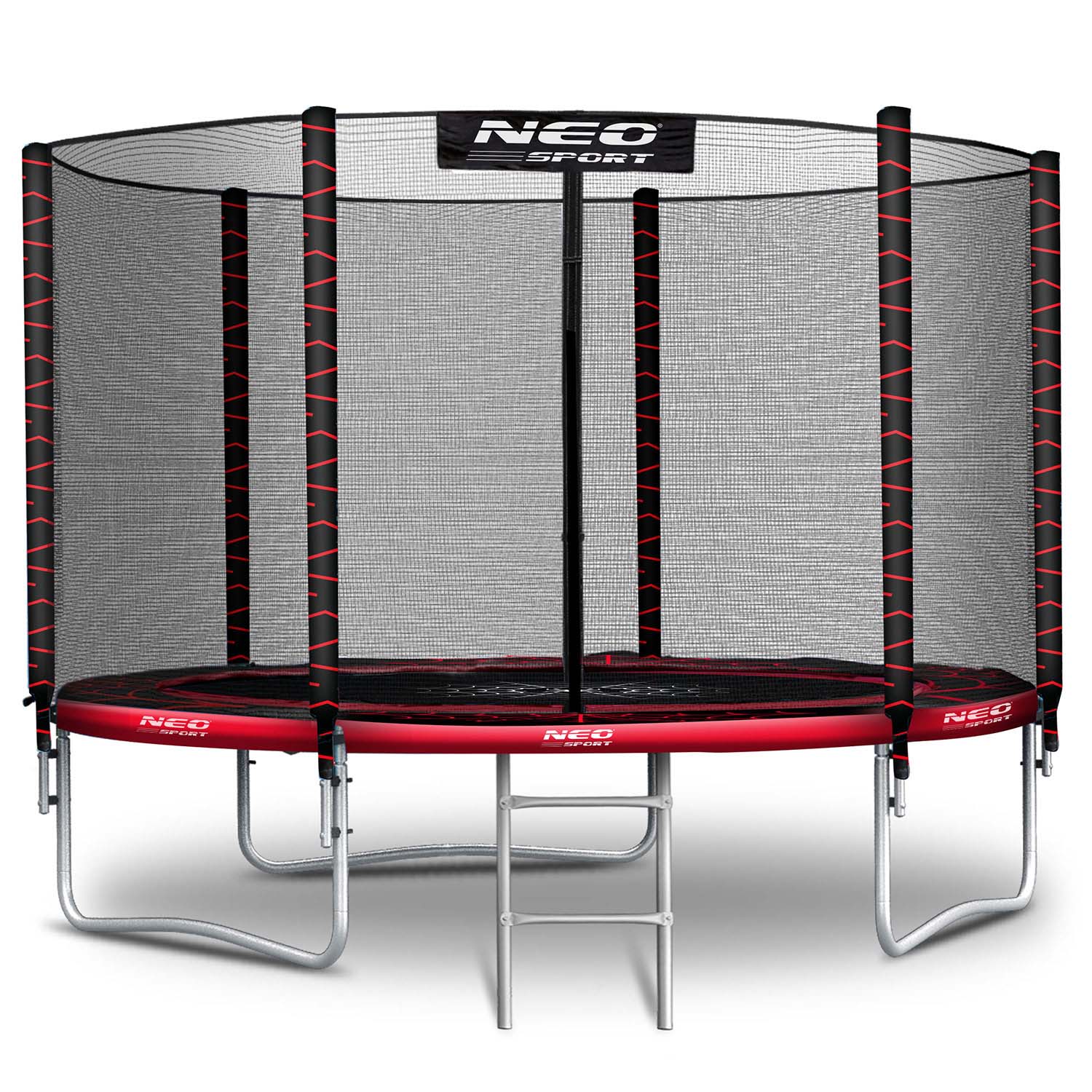 Trampolina ogrodowa 10ft/312cm z siatką zewnętrzną i drabinką Neo-Sport