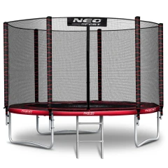 Trampolina ogrodowa 10ft/312cm z siatką zewnętrzną i drabinką Neo-Sport