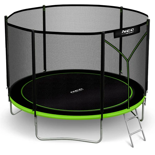 Trampolina ogrodowa 10ft/312cm z siatką zewnętrzną i drabinką Neo-Sport