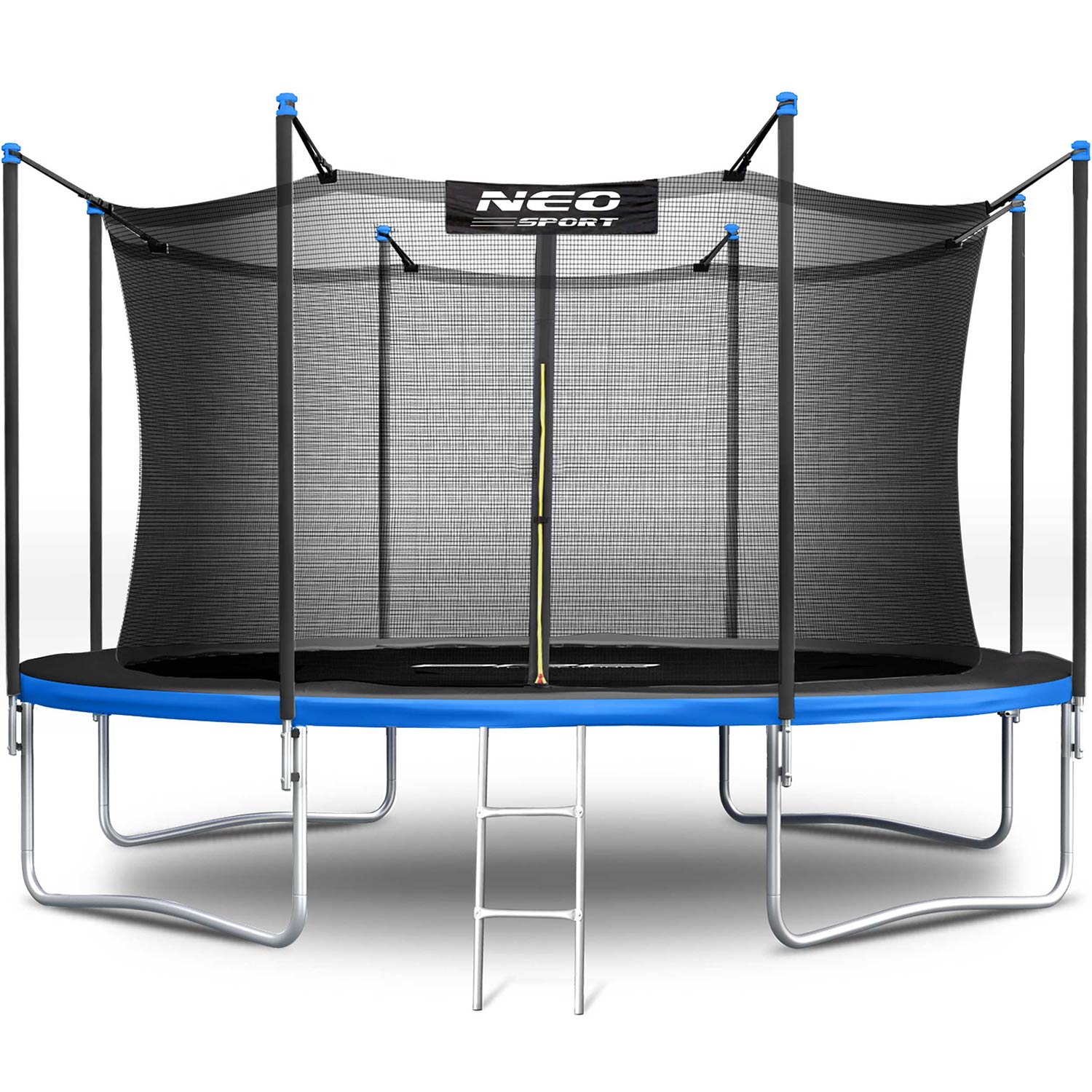 Trampolina ogrodowa 12ft/374cm z siatką wewnętrzną i drabinką Neo-Sport