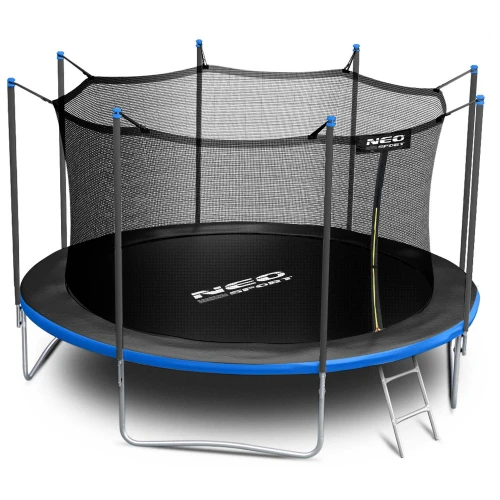 Trampolina ogrodowa 12ft/374cm z siatką wewnętrzną i drabinką Neo-Sport