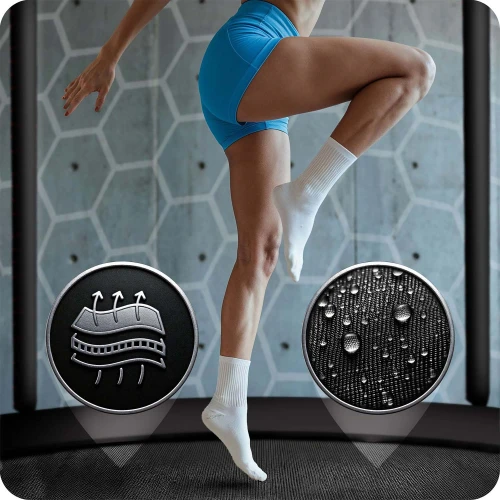 Trampolina ogrodowa 13ft/404cm z siatką wewnętrzną i drabinką Neo-Sport