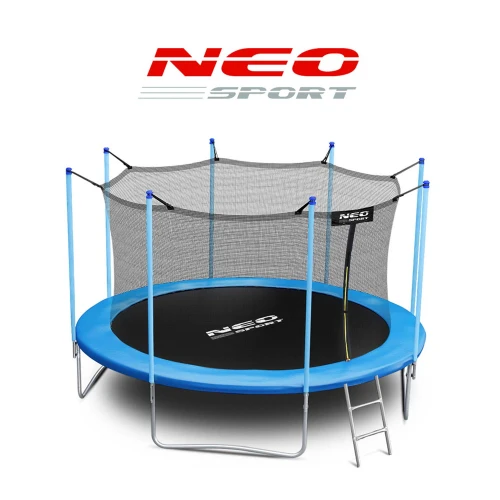 Trampolina ogrodowa 14ft/435cm z siatką wewnętrzną i drabinką Neo-Sport