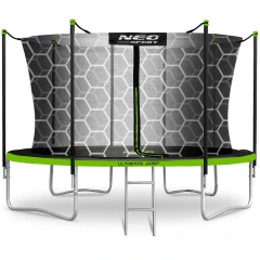 Trampolina ogrodowa 15ft/465cm z siatką wewnętrzną i drabinką Neo-Sport