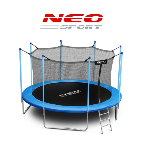 Trampolina ogrodowa 15ft/465cm z siatką wewnętrzną i drabinką Neo-Sport