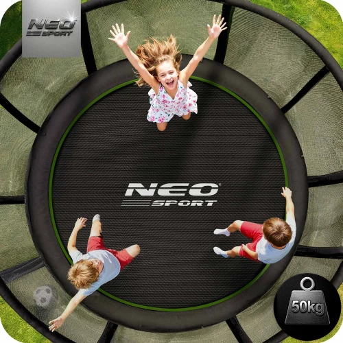 Trampolina ogrodowa 6ft/183cm z siatką zewnętrzną i drabinką Neo-Sport