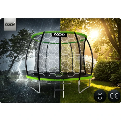 Trampolina ogrodowa profilowana 8ft/252cm z siatką wewnętrzną Neo-Sport