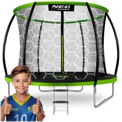 Trampolina ogrodowa profilowana 10ft/312cmz siatką wewnętrzną Neo-Sport