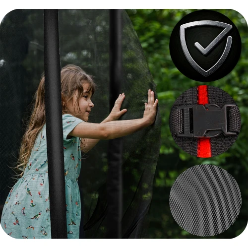 Trampolina ogrodowa profilowana 10ft/312cmz siatką wewnętrzną Neo-Sport