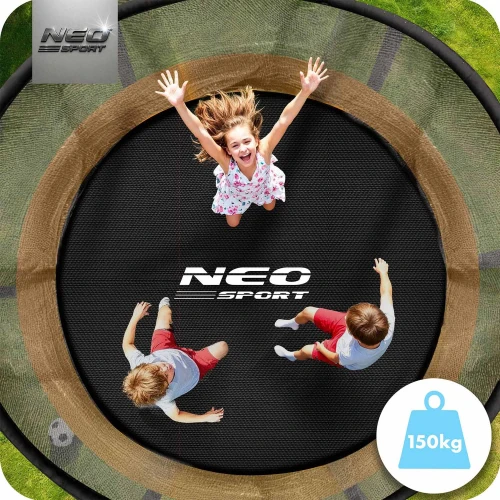 Trampolina ogrodowa profilowana 10ft/312cmz siatką wewnętrzną Neo-Sport