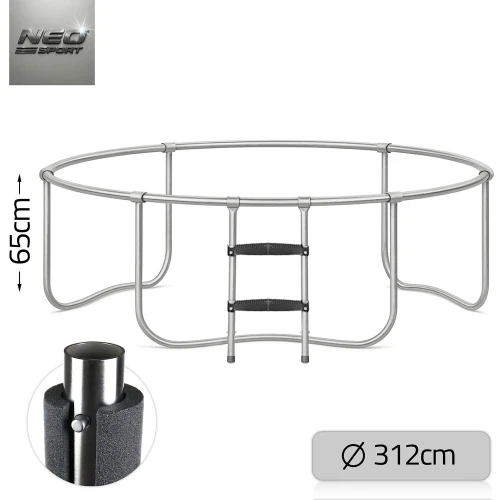 Trampolina ogrodowa profilowana 10ft/312cmz siatką wewnętrzną Neo-Sport
