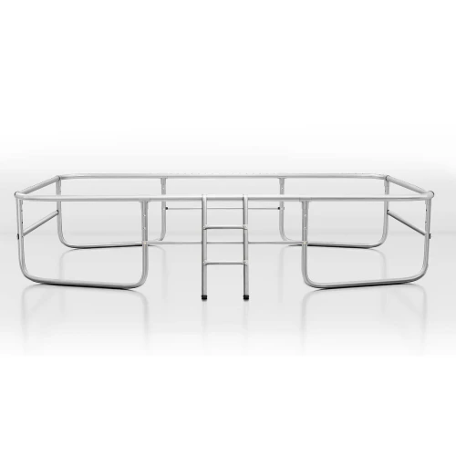 Trampolina ogrodowa prostokątna 12x8ft/366x244cm z siatką zewnętrzną i drabinką Neo-Sport