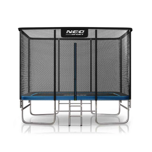 Trampolina ogrodowa prostokątna 10x7ft/305x213cm z siatką zewnętrzną i drabinką Neo-Sport